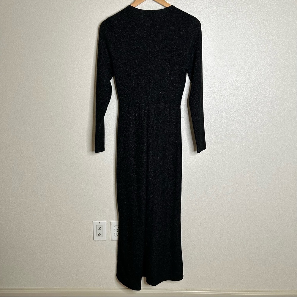 Reformation metallic shimmer dress black medium - Picture 11 of 15